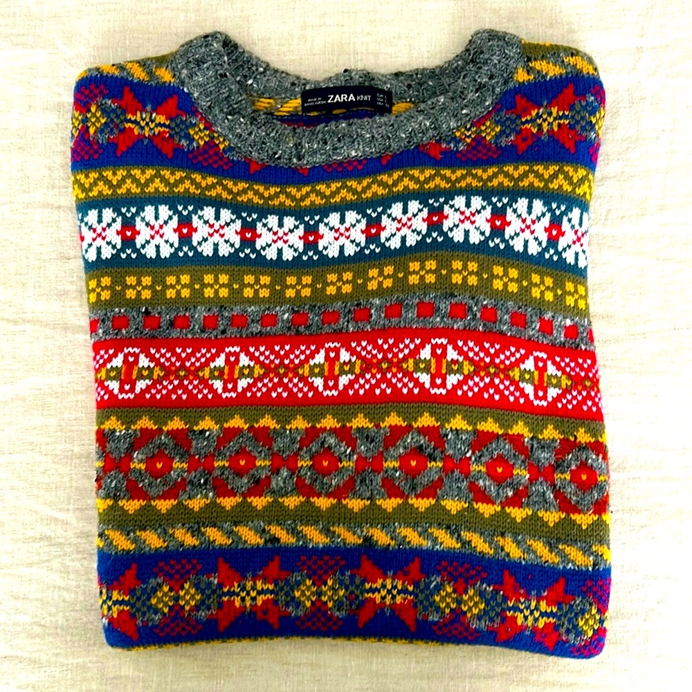 Zara Women’s Fair Isle Sweater